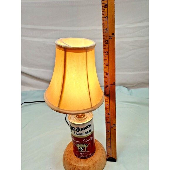 Homemade Older Timers Lager Beer Can Lamp, Light-Works Great! One of A Kind - Picture 8 of 12
